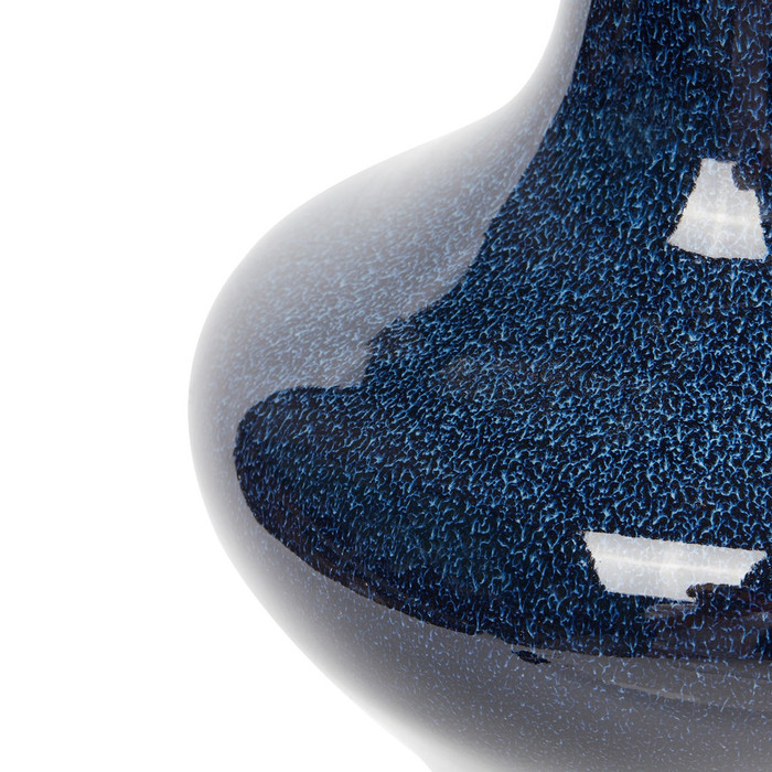  Villa & House - Flare Vase - Deep Blue and White 