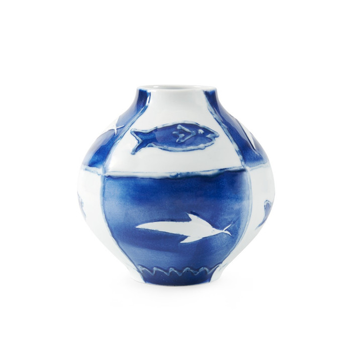 Villa & House - Malaga Vase - Blue and White