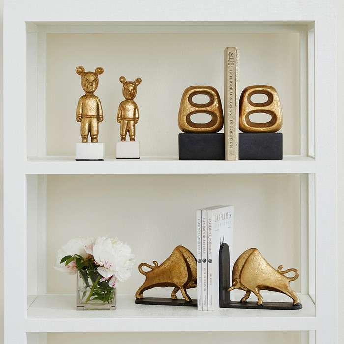 Villa & House - Bisoni Bookends - Gold Leaf