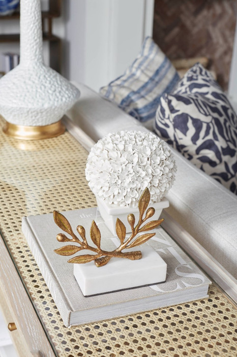 Villa & House - Olive Statue - Gold Leaf