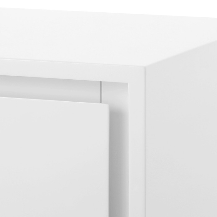 Villa & House - Bergamo 3-Drawer Side Table - White Pearl