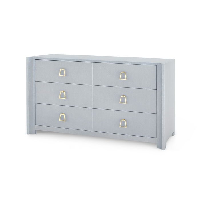 Villa & House - Audrey Extra Large 6-Drawer - Washed Winter Gray