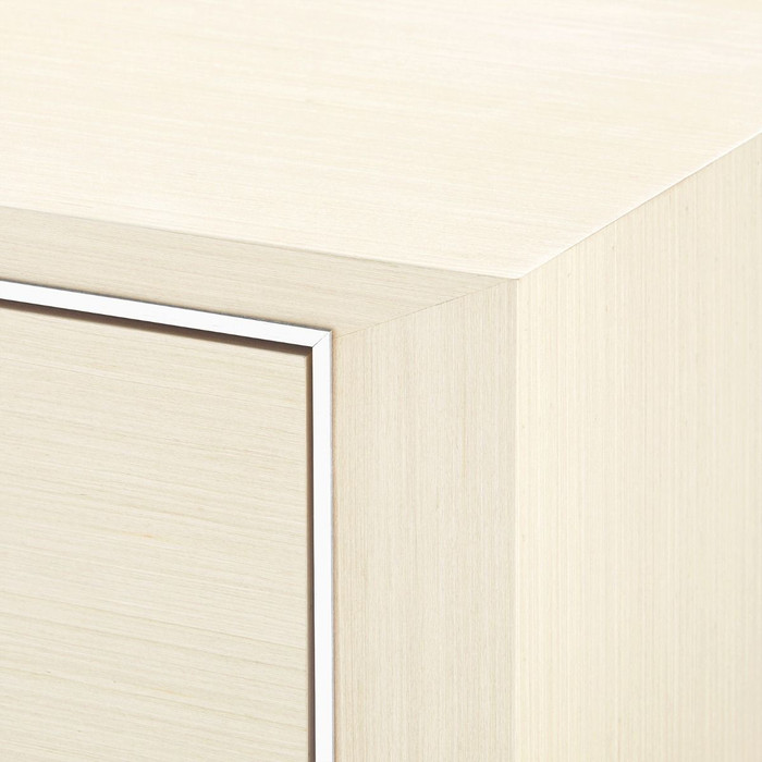 Villa & House - Morris Extra Large 6-Drawer - Blanched Oak and Nickel