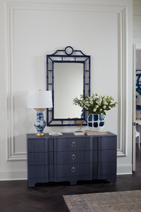 Villa & House - Pavillion Lamp Shade, Blue and White