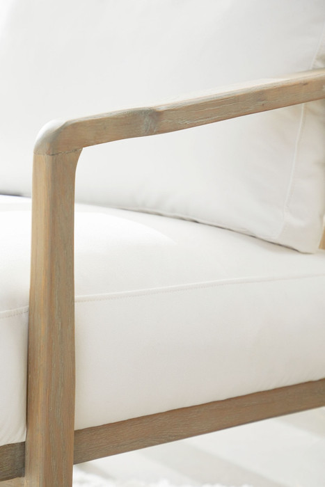 Essentials For Living - Harbor Club Chair in LiveSmart Peyton Pearl, White Rope, Smoke Gray Oak