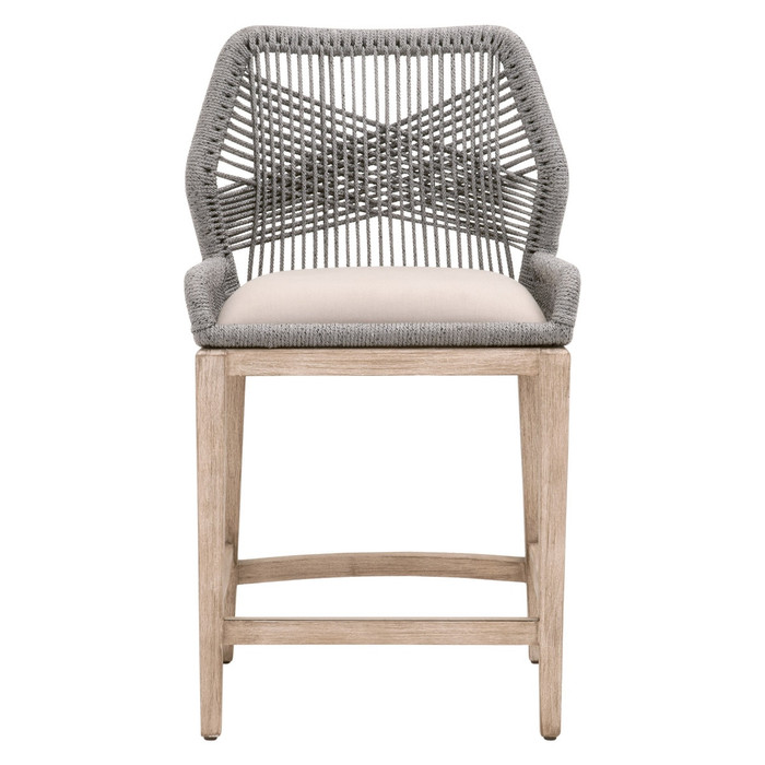 Essentials For Living - Loom Counter Stool in Smoke Gray