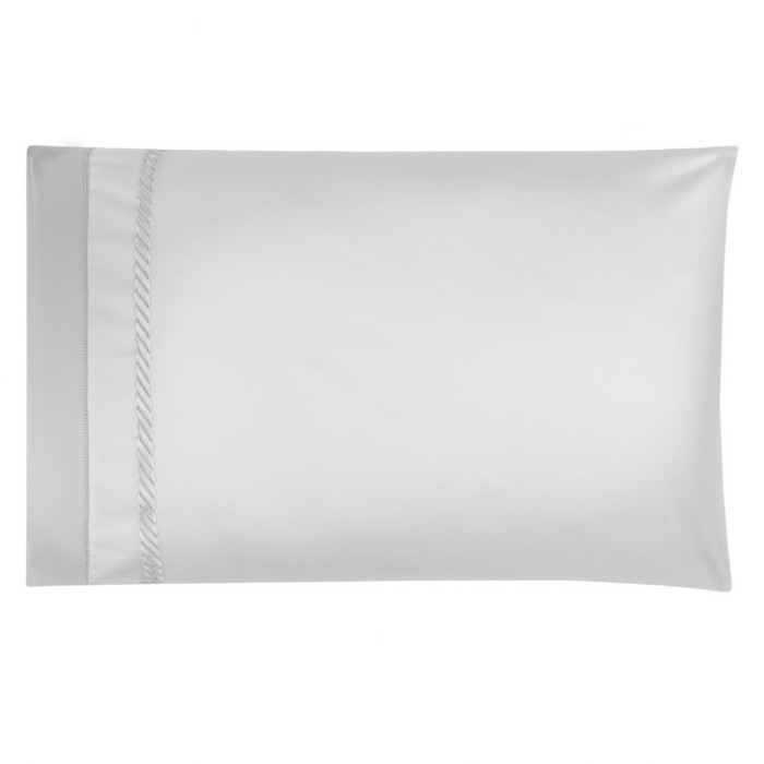 Bovi - Simone Collection - SIMONE Standard pillowcase white/silver