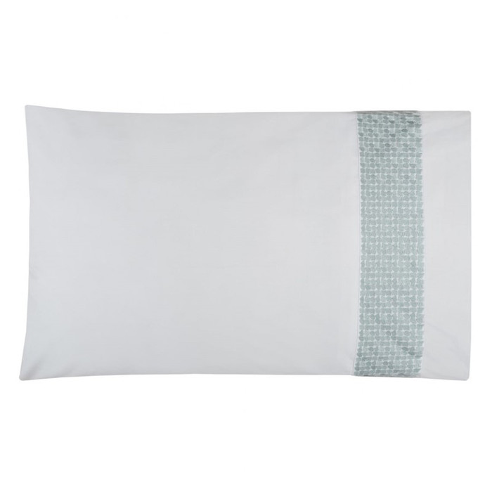 Bovi - Lagos Collection - LAGOS Standard pillowcase White/aqua