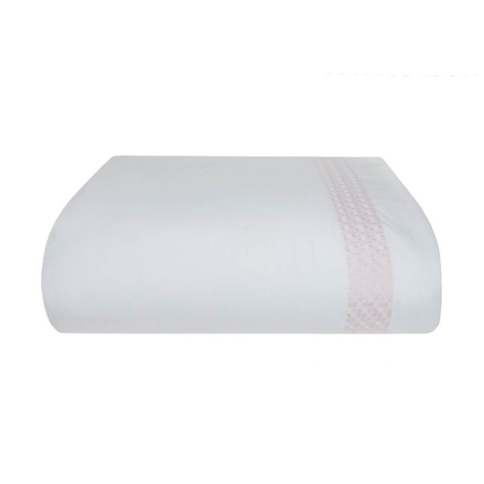 Bovi - Lagos Collection - LAGOS Twin duvet cover White/light pink