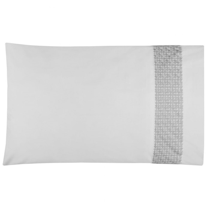 Bovi - Lagos Collection - LAGOS Standard pillowcase white/grey