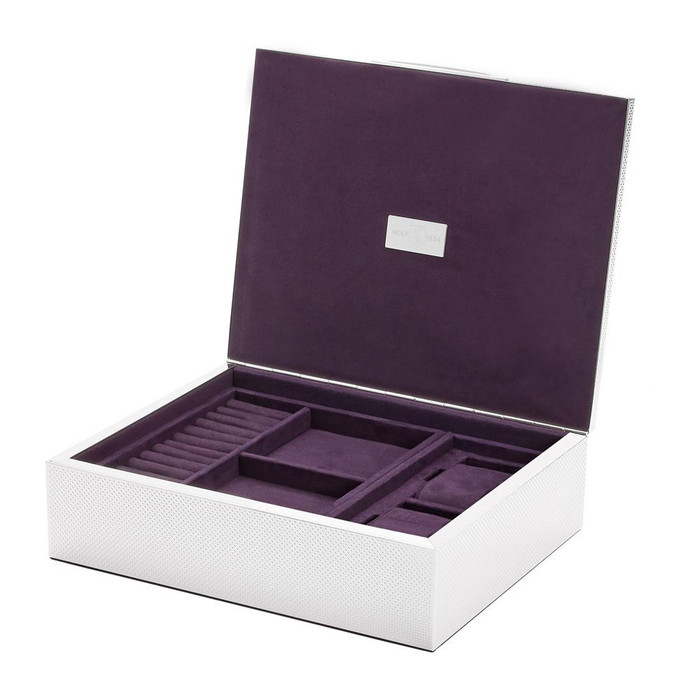 WOLF - Silver Medium Watch Jewelry and Legacy Box