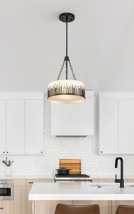 Sawgrass Medium Pendant in Black By Lucas + McKearn