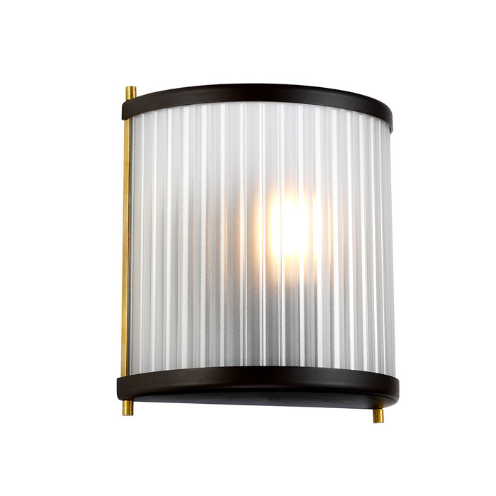 Lucas + McKearn Corona 1 Light Sconce in Museum Bronze Dark Brown