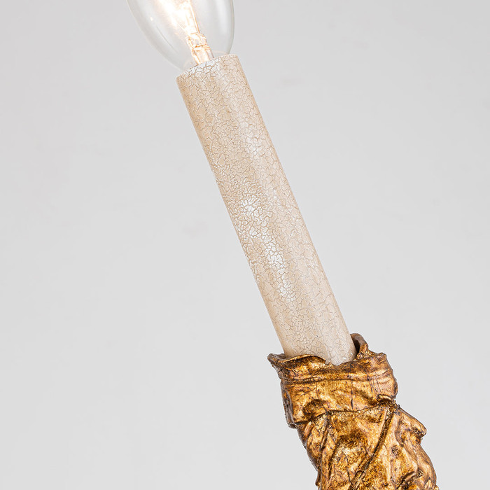 Lucas + McKearn Palm D'Or 2 Light Sconce in Gold Leaf
