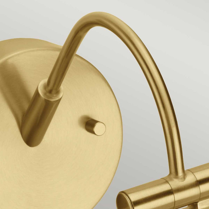 Alton Medium Led Picture Light in Brushed Brass By Lucas + McKearn