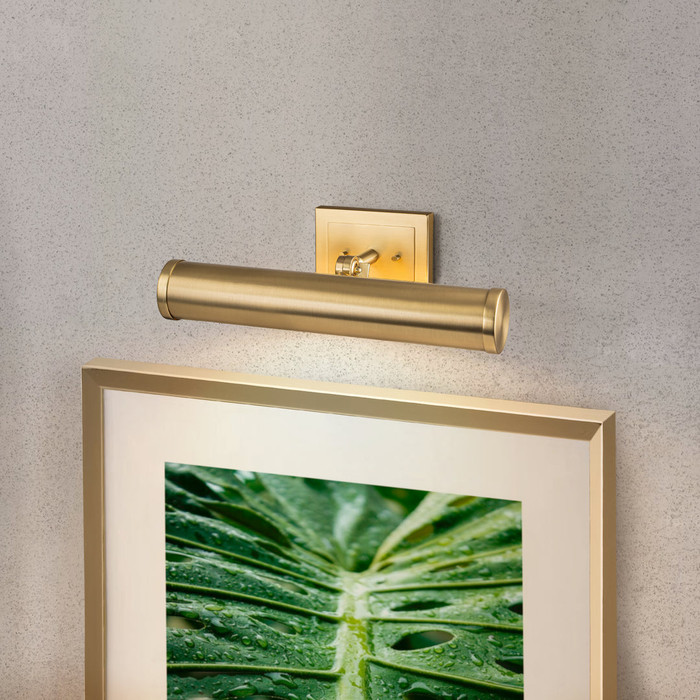 Coates Brushed Brass Medium Picture Light By Lucas + McKearn