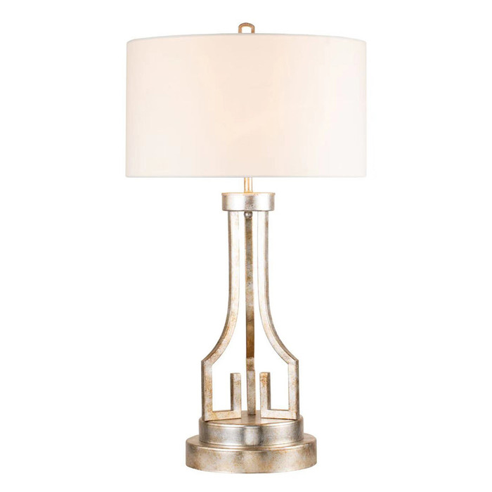 Lucas + McKearn Lemuria 33 Inch Table Lamp in Antique Silver