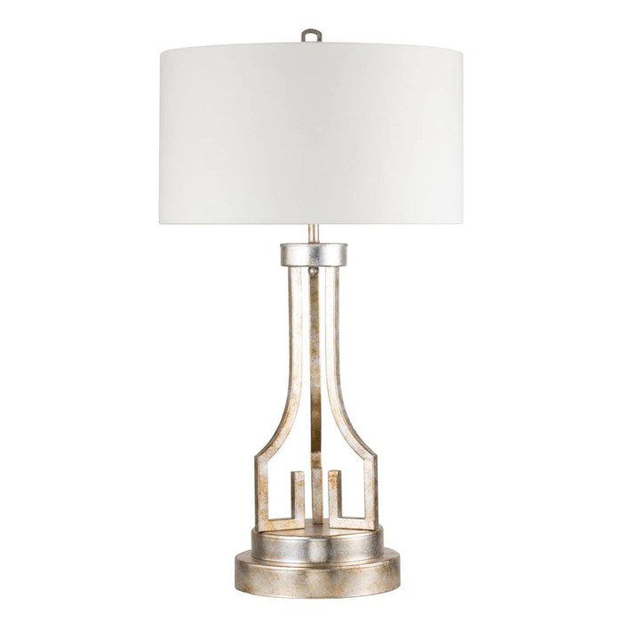 Lucas + McKearn Lemuria 33 Inch Table Lamp in Antique Silver