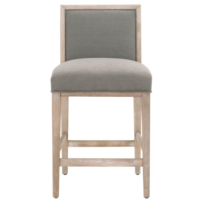Essentials For Living - Martin Counter Stool in LiveSmart Peyton Slate, Natural Gray (Set of 2)