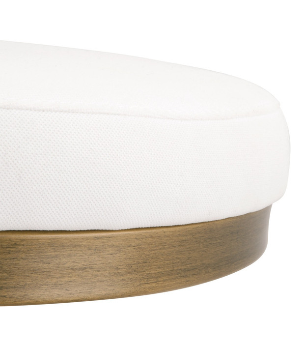 Essentials For Living - Cresta Counter Stool in LiveSmart Peyton Pearl, Brushed Gold
