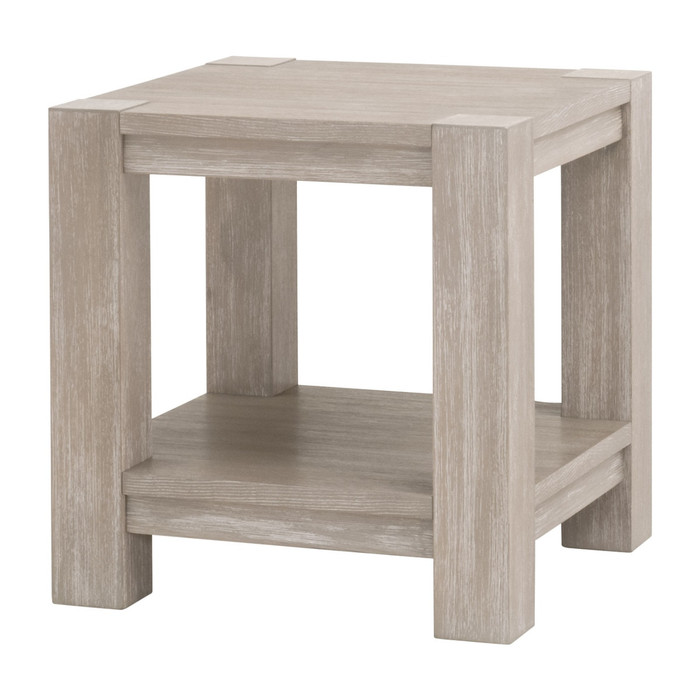 Essentials For Living Adler End Table in Natural Gray Acacia