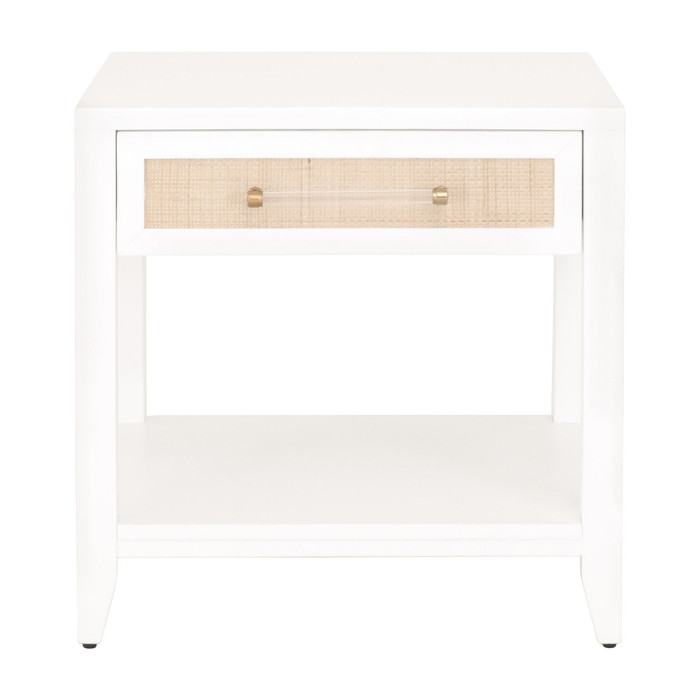 Essentials For Living - Holland 1-Drawer Side Table in Matte White