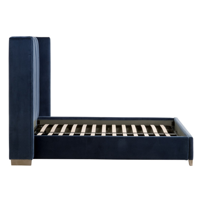 Essentials For Living - Chandler Queen Bed in Denim Velvet