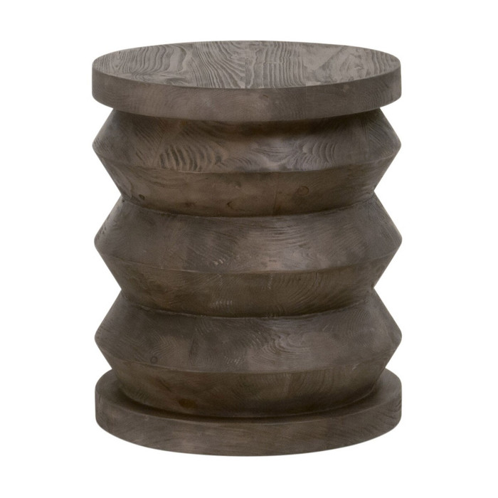 Essentials For Living Pier Accent Table in Drift Brown Pine