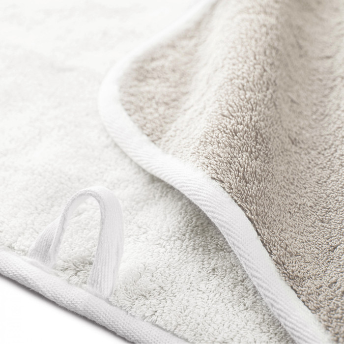 Graccioza Bicolore Towels - Customizable Embroidery FOG/SNOW