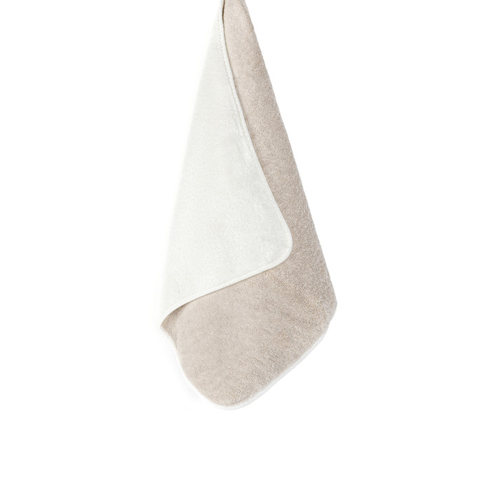 Graccioza Bicolore Towels - Customizable Embroidery FOG/SNOW