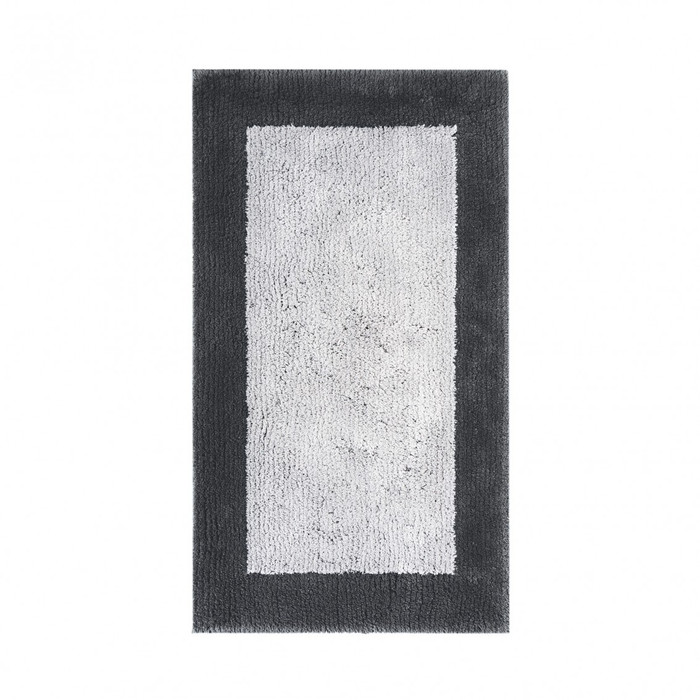 Graccioza Bicolore Bath Rug in Storm/Silver