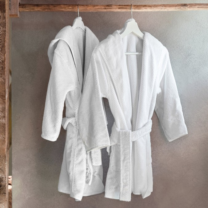 Bee Waffle Kids Bath Robes by Graccioza