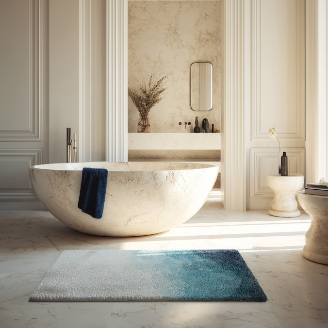 Horizon Bath Rug by Graccioza