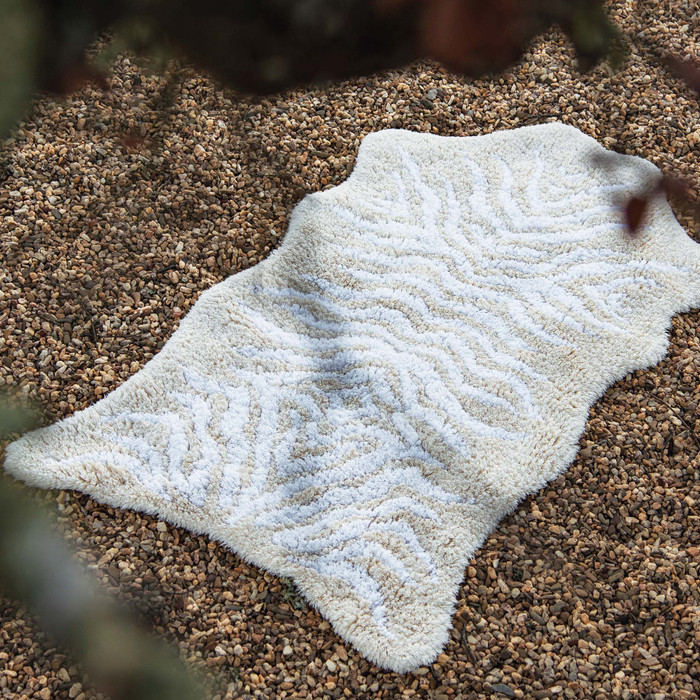 Mountain Zebra Bath Rug by Graccioza