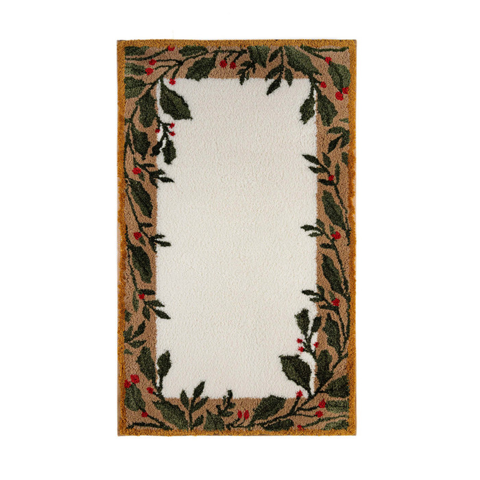 Festive Bath Rug By Graccioza