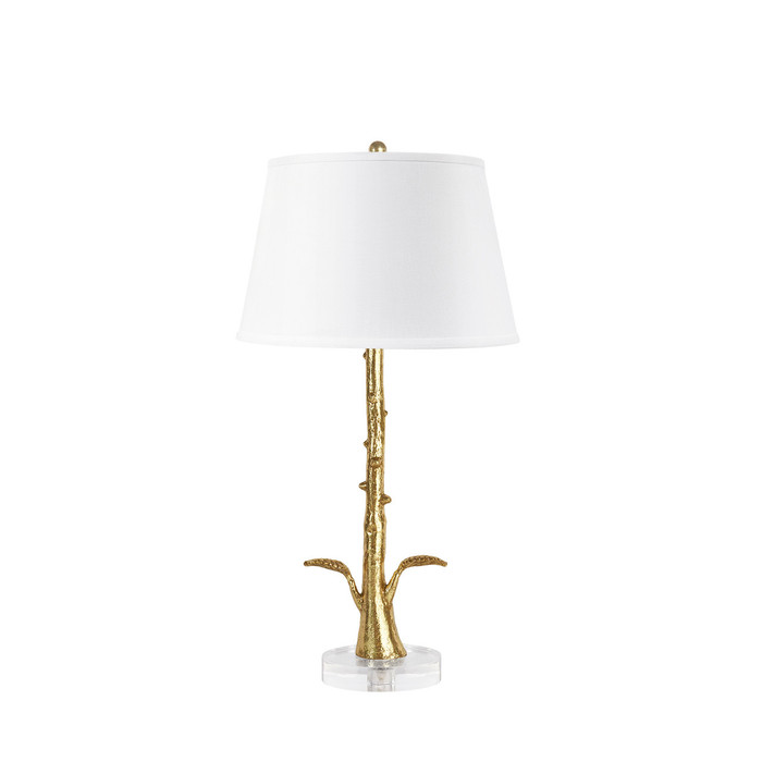 Villa & House Rama Lamp Without Shade in Gold Leaf