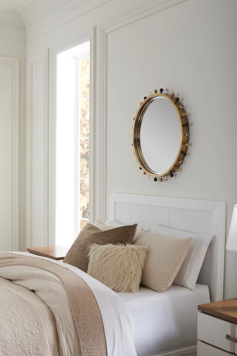 Villa & House - Patricia Headboard With Ryder Bed Frame Vanilla
