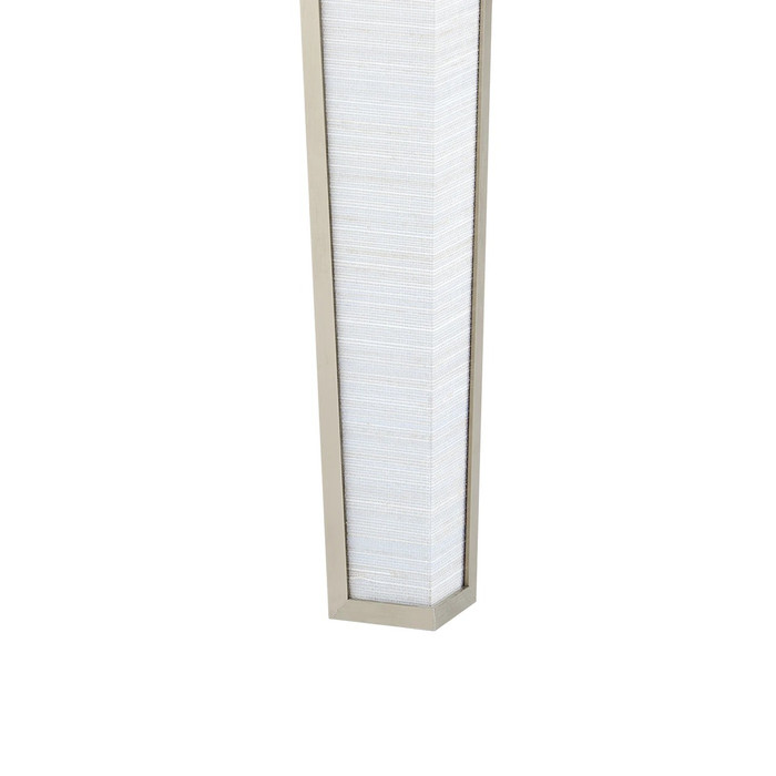 Villa & House Madeline 1-Drawer Side Table Platinum Shimmer