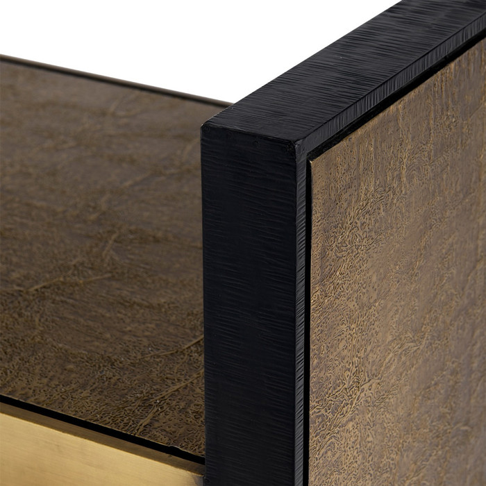 Villa & House - Odeon Bench, Antique Brass and Dark Bronze