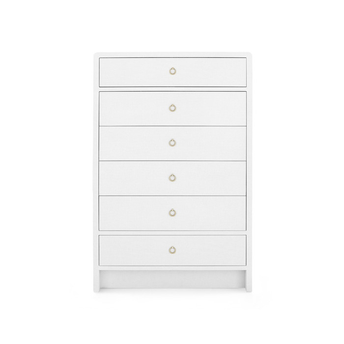 Bryant Tall 6-Drawer, Chiffon White