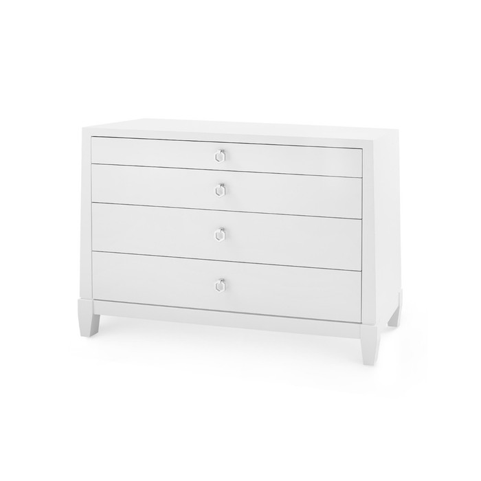 Madison Large 4-Drawer, Chiffon White