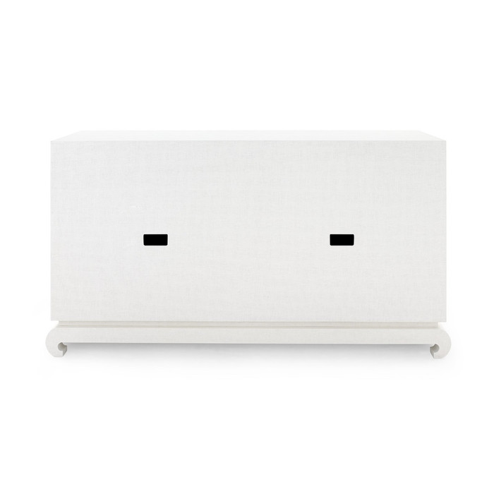 Meredith 4-Door Cabinet, Chiffon White