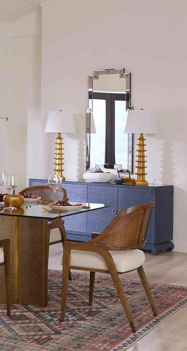 Villa & House Meredith Extra Large 4-Door Cabinet