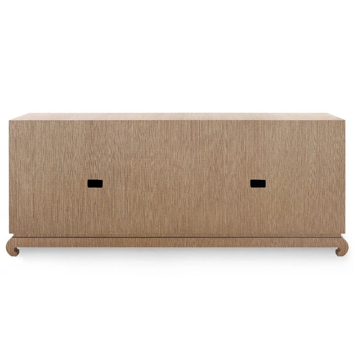 Villa & House Meredith Extra Large 4-Door Cabinet Flax Brown