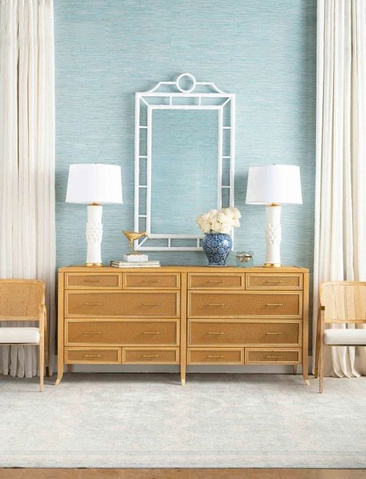 Villa & House Paulina 12-Drawer Natural and Camel