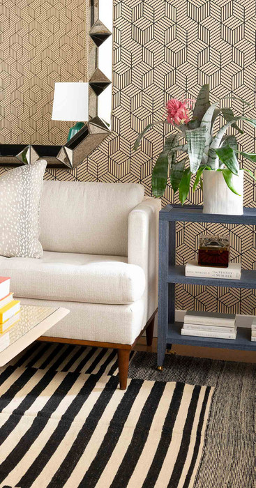 Villa & House - Isadora Console Table, Navy Blue