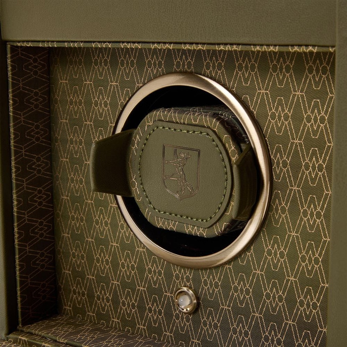 WOLF Earth Single Watch Winder in Olive
