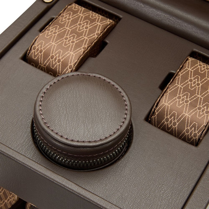 WOLF Earth Single Watch Winder in Coffee