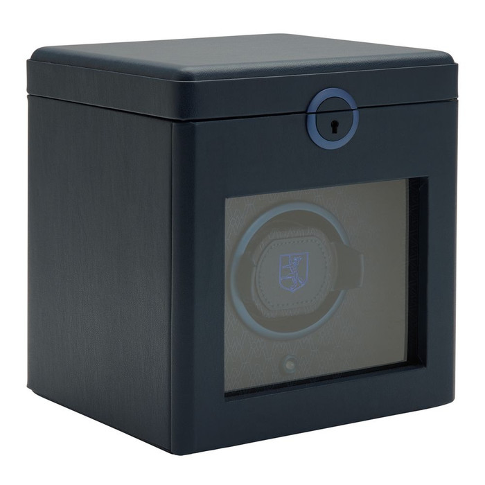 WOLF Earth Single Watch Winder in Midnight Blue