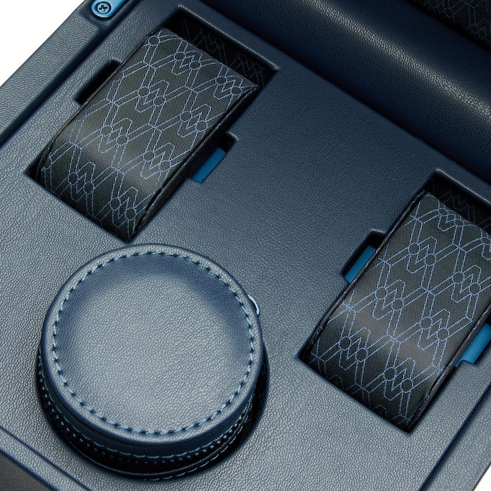 WOLF Earth Single Watch Winder in Midnight Blue